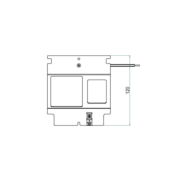 Produktbild UBD 133 135  -  Steckdoseneinsatz für 3 FLF, leer